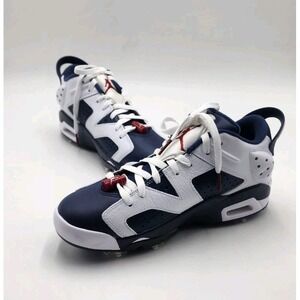 Nike Air Jordan Retro 6 G Golf Shoes Olympic Navy DV1376-101 Mens Size 7.5 New